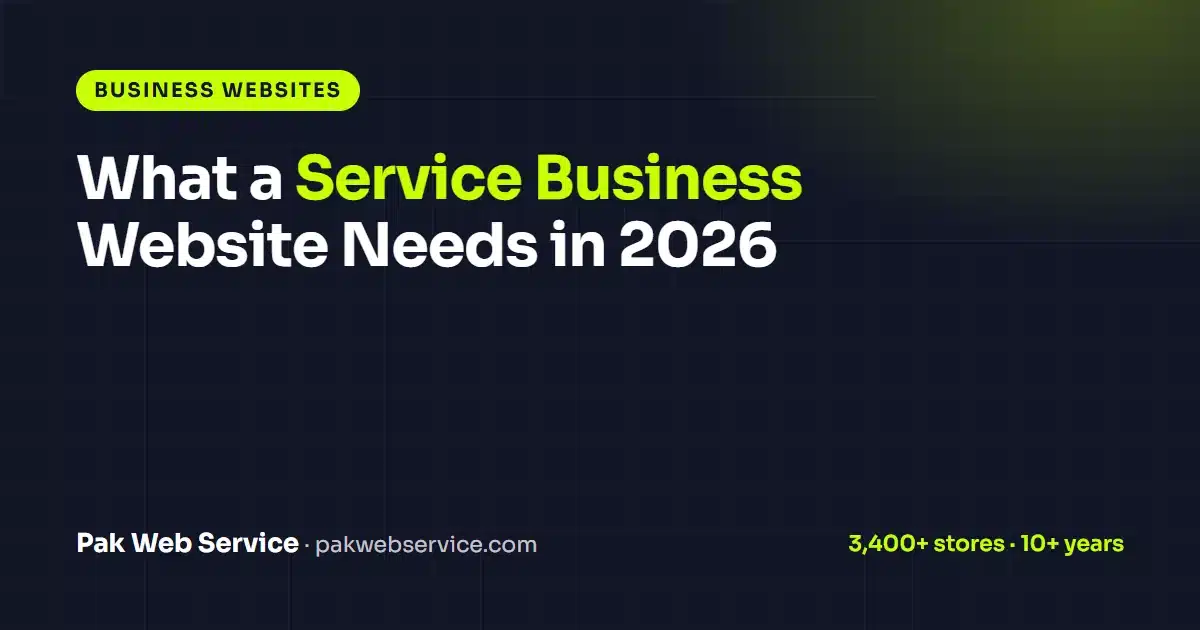 What a Website for a Service Business Should Include in 2026