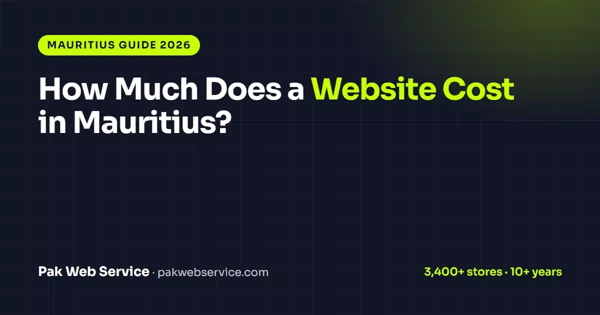 How Much Does a Website Cost in Mauritius? 2026 Price Guide (Rs & USD)