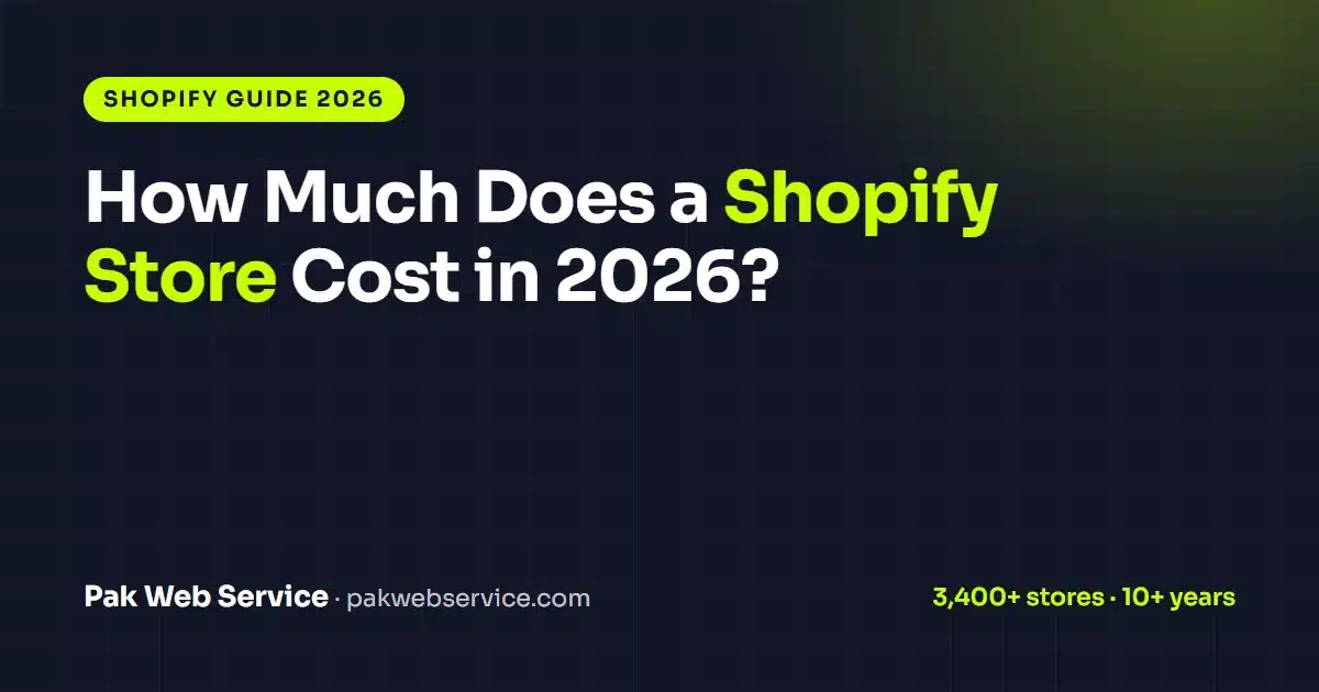 Shopify store cost 2026